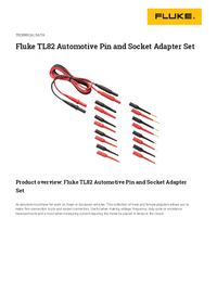 Thumbnail of document Data Sheet - TL82 Automotive Pin & Socket Adapter Set